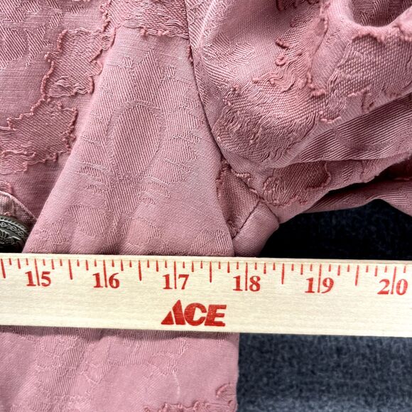 Free People Jacket Womens Small Pink James Jacquard Military Blazer - Picture 10 of 16